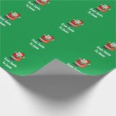 サンタパーソナライズされたーマンクリスマスから ラッピングペーパー (角)