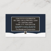 サンタパーティーサインクリスマスパーティーチケット エンクロージャーカード (裏面)