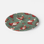 サンタパーティープレート ペーパープレート (アングル)