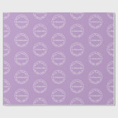 サンタパープルからのクリスマスラブ薄紫 ラッピングペーパー (フラット)