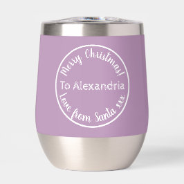 サンタパープルのパーソナライズされた薄紫