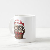 サンタパ信じースに居る コーヒーマグカップ (正面左)