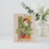 サンタビクトリアンとクリスマスツリー シーズンポストカード (スタンド正面)