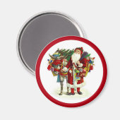 サンタビクトリアンとドンキー マグネット (正面/裏面)