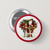 サンタビクトリアンとドンキー 缶バッジ (正面&裏面)