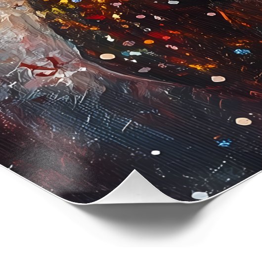 サンタビクトリアンのキャンドルライトのポスター ポスター (コーナー)