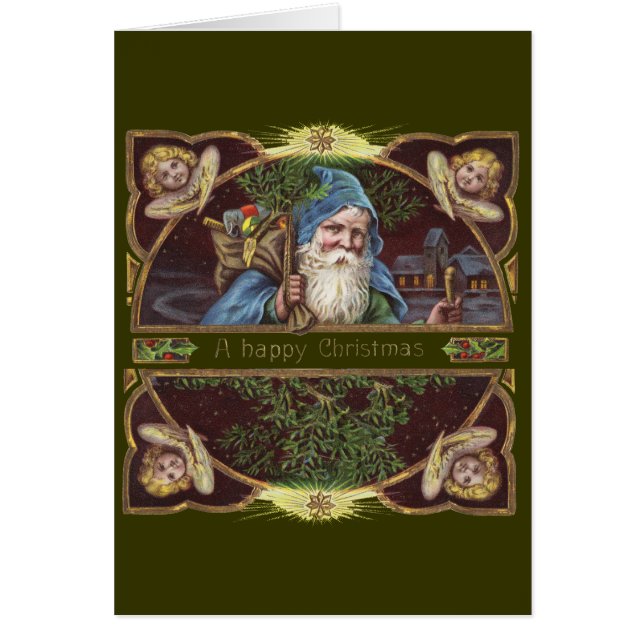 サンタビクトリアンエンジェルズクリスマスアンティーク (正面)