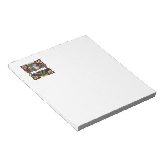 サンタビクトリアンエンジェルズクリスマスアンティーク ノートパッド (アングル)