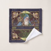 サンタビクトリアンエンジェルズクリスマスアンティーク バスタオルセット (ウォッシュタオル)