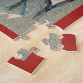 サンタビクトリアンクロースがクリスマス・グリーティを贈る ジグソーパズル (側面)