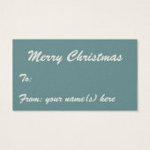 サンタビクトリアンクロースと木 (裏面)