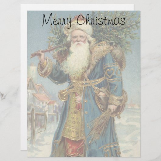 サンタビクトリアンクロースと木 (正面/裏面)