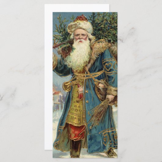 サンタビクトリアンクロースと木 (正面/裏面)