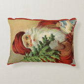 サンタビクトリアンクロースと木 アクセントクッション (裏面)