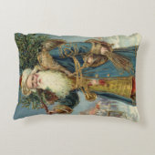 サンタビクトリアンクロースと木 アクセントクッション (裏面)