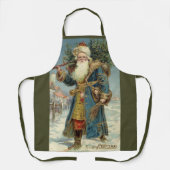 サンタビクトリアンクロースと木 エプロン (正面)
