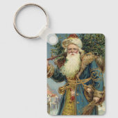 サンタビクトリアンクロースと木 キーホルダー (正面)