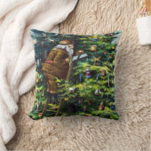 サンタビクトリアンクロースと木 クッション (ブランケット)