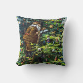 サンタビクトリアンクロースと木 クッション (正面)