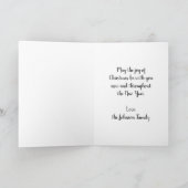 サンタビクトリアンクロースと木 シーズンカード (内部)