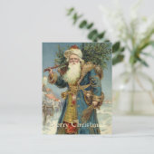 サンタビクトリアンクロースと木 シーズンポストカード (スタンド正面)