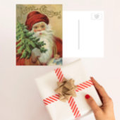 サンタビクトリアンクロースと木 シーズンポストカード