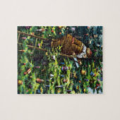 サンタビクトリアンクロースと木 ジグソーパズル (横)