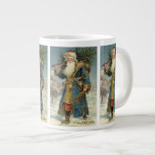 サンタビクトリアンクロースと木 ジャンボコーヒーマグカップ (正面右)