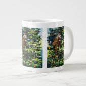 サンタビクトリアンクロースと木 ジャンボコーヒーマグカップ (正面右)