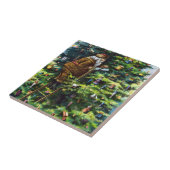 サンタビクトリアンクロースと木 タイル (側面)