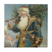 サンタビクトリアンクロースと木 タイル (正面)