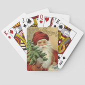 サンタビクトリアンクロースと木 トランプ (裏面)