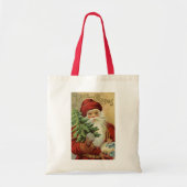 サンタビクトリアンクロースと木 トートバッグ (正面)