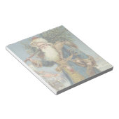 サンタビクトリアンクロースと木 ノートパッド (アングル)