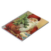 サンタビクトリアンクロースと木 ノートブック (左側)