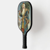 サンタビクトリアンクロースと木 ピックルボールラケット (左)