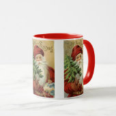 サンタビクトリアンクロースと木 マグカップ (正面右)