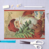 サンタビクトリアンクロースと木 薄葉紙 (クラフト)