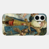 サンタビクトリアンクロースと木 Case-Mate iPhoneケース (裏面 (横))