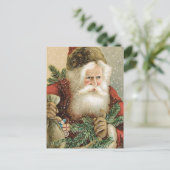 サンタビクトリアンクロースと松 シーズンポストカード (スタンド正面)