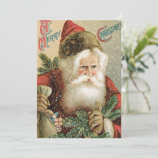 サンタビクトリアンクロースと松 招待状 (スタンド正面)