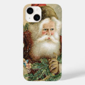 サンタビクトリアンクロースと松 Case-Mate iPhoneケース (裏面)