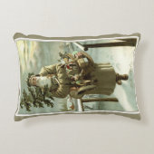 サンタビクトリアンクロースのおもちゃつき アクセントクッション (正面)