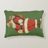サンタビクトリアンクロースのおもちゃつき アクセントクッション (正面)
