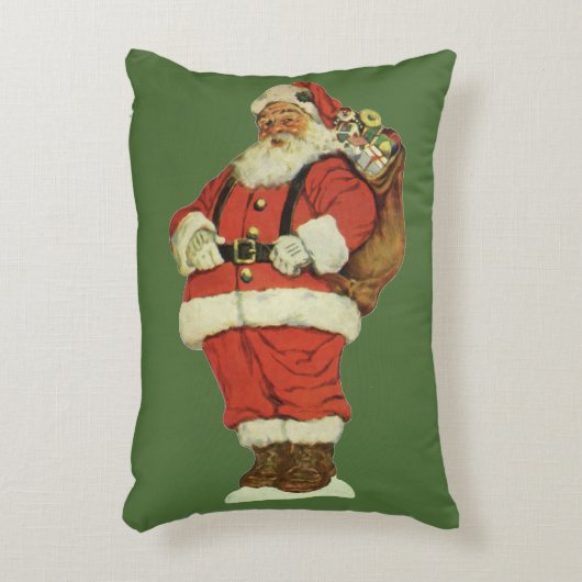 サンタビクトリアンクロースのおもちゃつき アクセントクッション (正面(垂直))