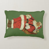 サンタビクトリアンクロースのおもちゃつき アクセントクッション (裏面)