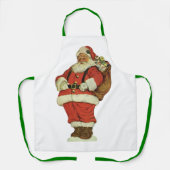 サンタビクトリアンクロースのおもちゃつき エプロン (正面)