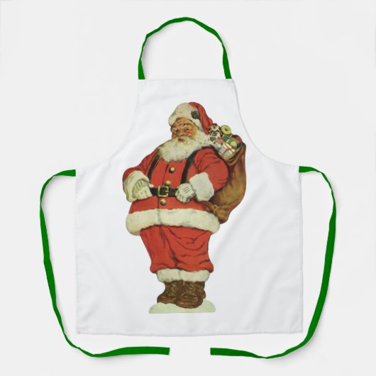 サンタビクトリアンクロースのおもちゃつき エプロン (正面)