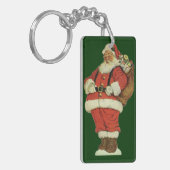 サンタビクトリアンクロースのおもちゃつき キーホルダー (正面左)