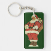 サンタビクトリアンクロースのおもちゃつき キーホルダー (正面)